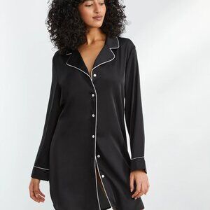 Bare Necessities • The Washed Satin Sleep Shirt • XL